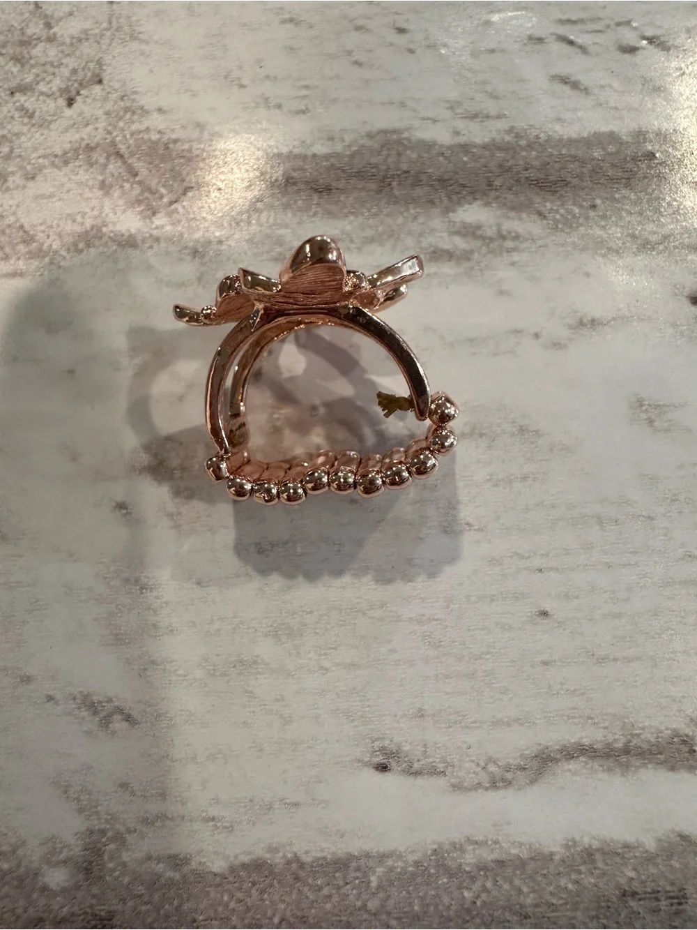 paparazzi Rose Gold Butterfly Cluster Statement Ring
